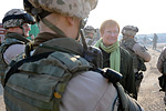  Under presidentens besök i Afghanistan var vädret vintrigt och soligt. Elina Katajamäki/Finnish Defence Forces 